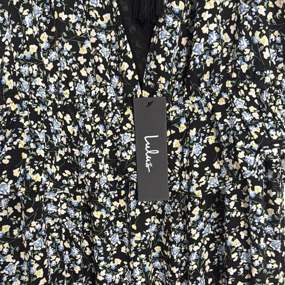 Lulu's On Trend Summer Tiered Floral Midi Dress - Picture 6 of 7